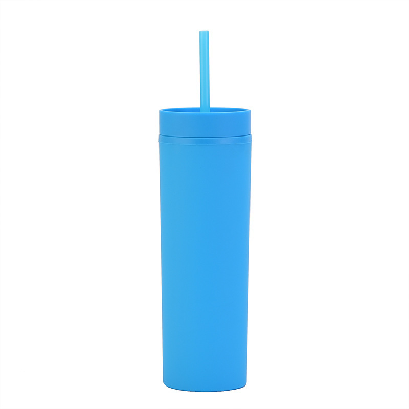 Double Walled Plastic Tumblers Straight Straw