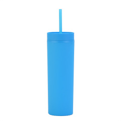 Double Walled Plastic Tumblers Straight Straw