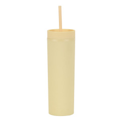 Double Walled Plastic Tumblers Straight Straw