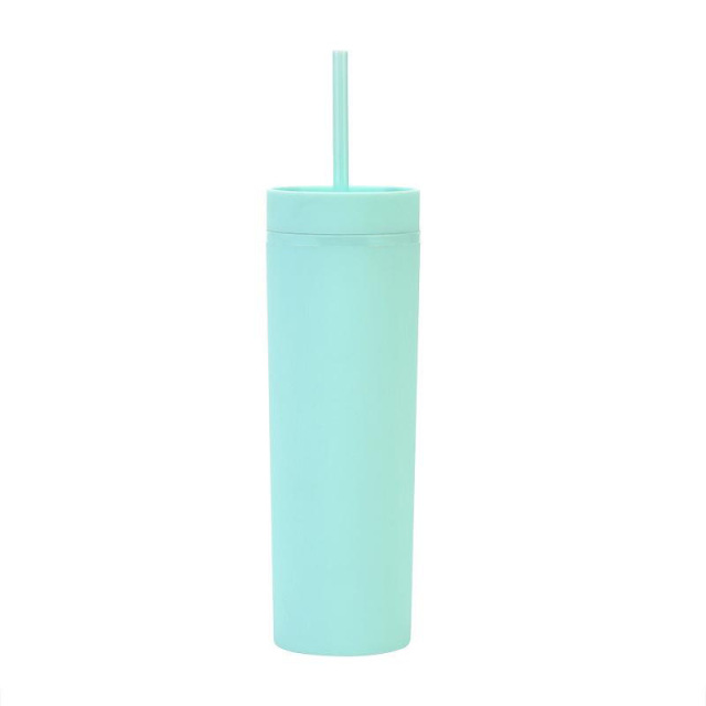 Double Walled Plastic Tumblers Straight Straw