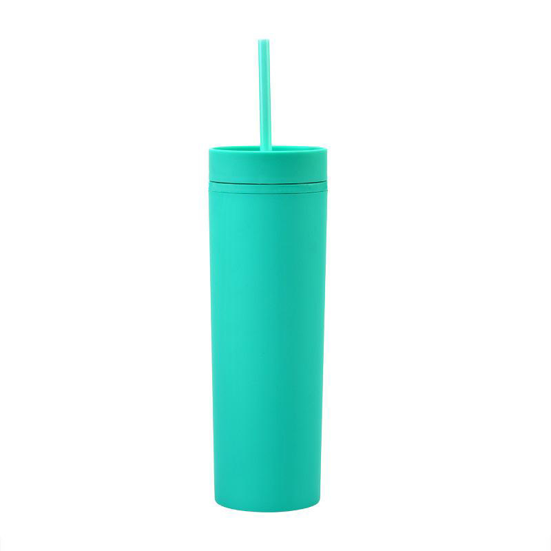 Double Walled Plastic Tumblers Straight Straw