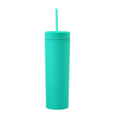 Double Walled Plastic Tumblers Straight Straw