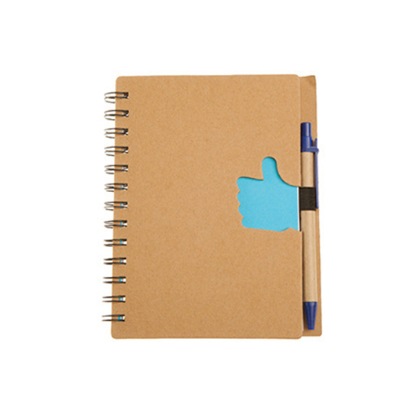 Eco Recycle Spiral Notebook with Pen