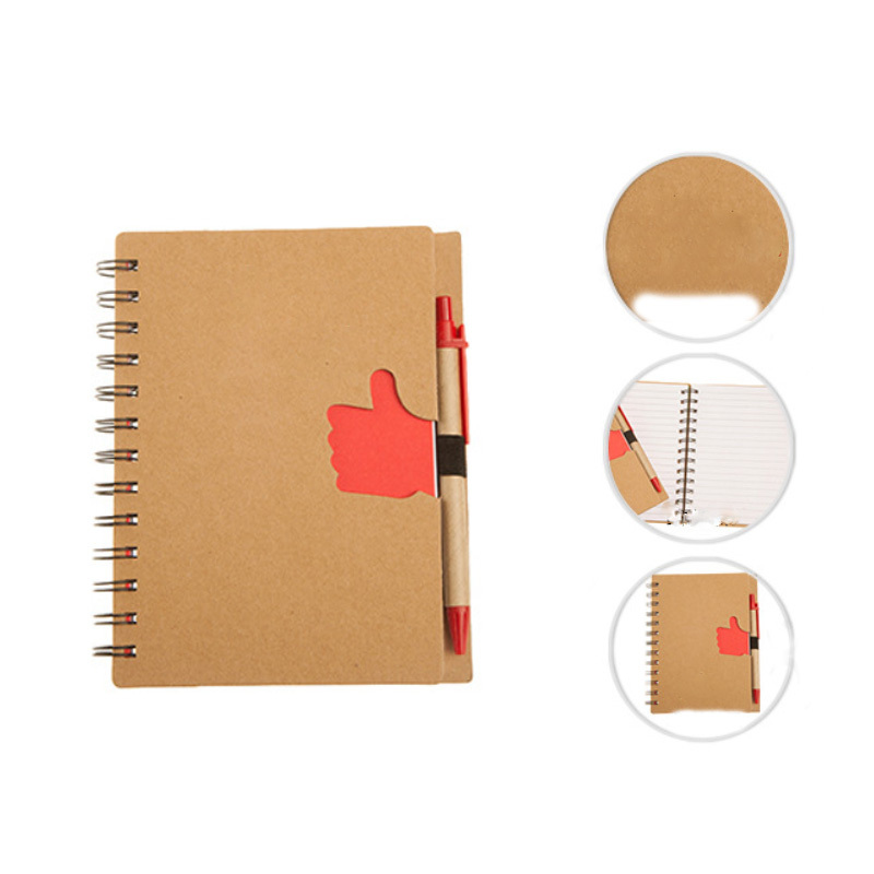 Eco Recycle Spiral Notebook with Pen