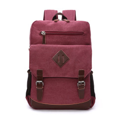 High Capacity Vintage Canvas and Leather Backpack