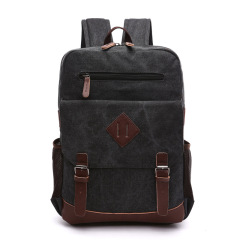 High Capacity Vintage Canvas and Leather Backpack