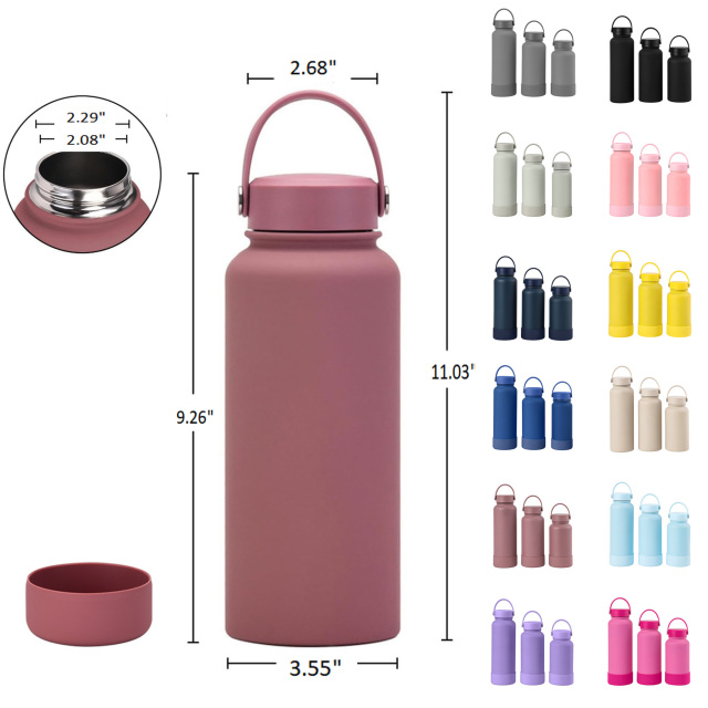 Insulated Sports Water Bottle with Portable Stainless Lid
