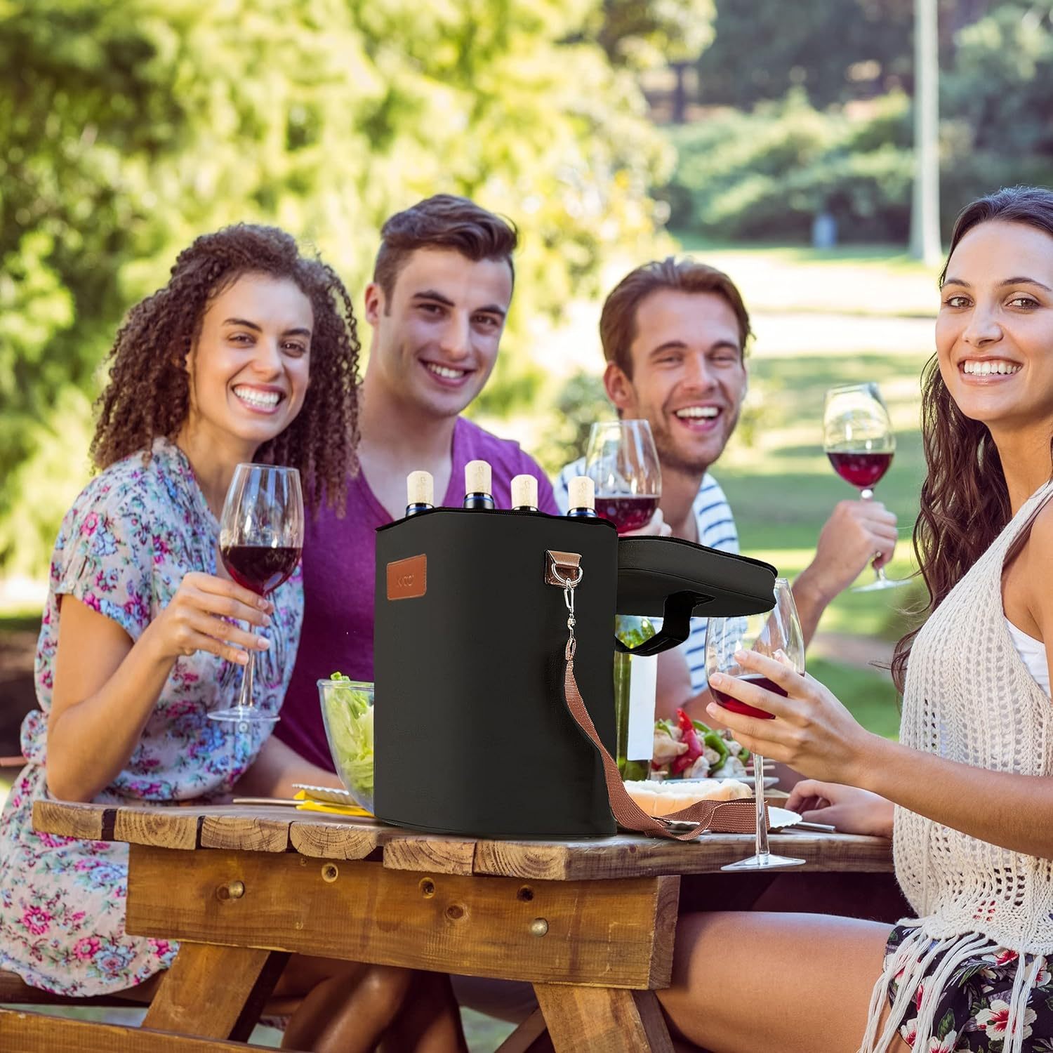 Leakproof & Insulated Padded Versatile Wine Cooler Bag