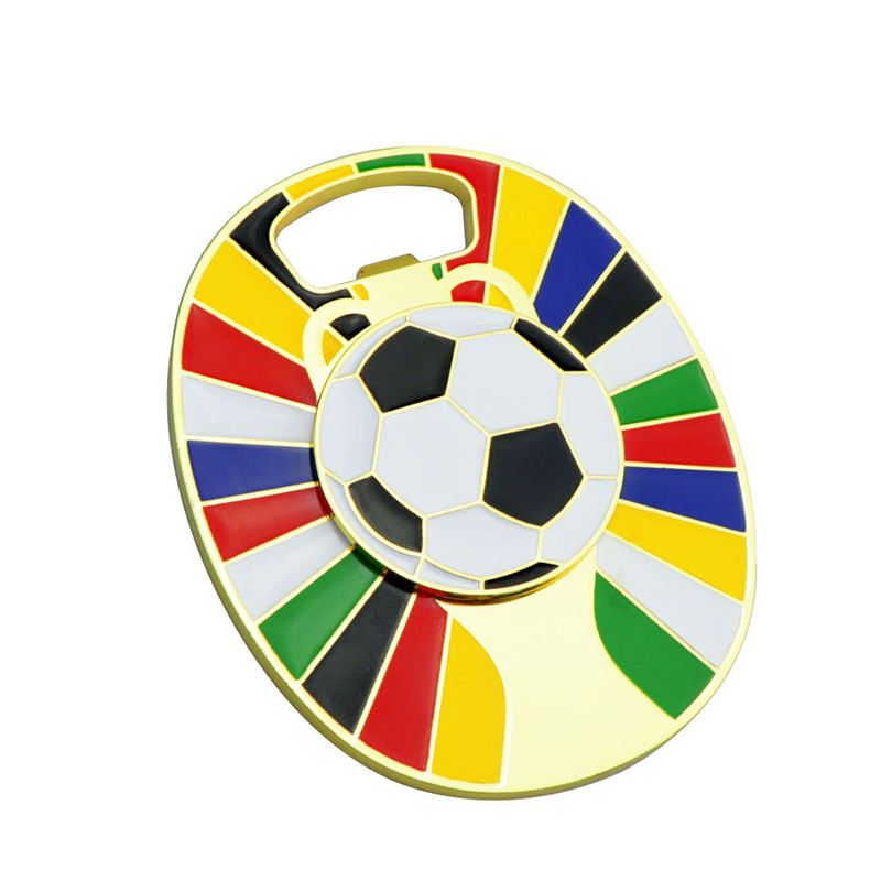 Magnetic Soccer Bottle Opener For Fridge