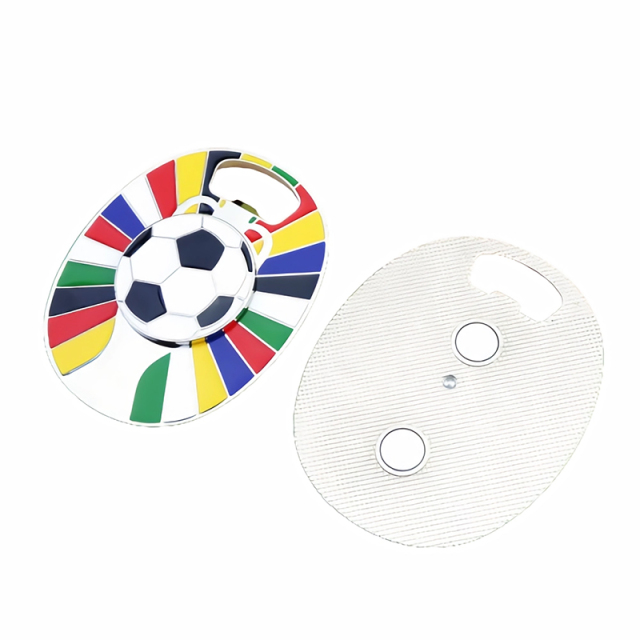 Magnetic Soccer Bottle Opener For Fridge