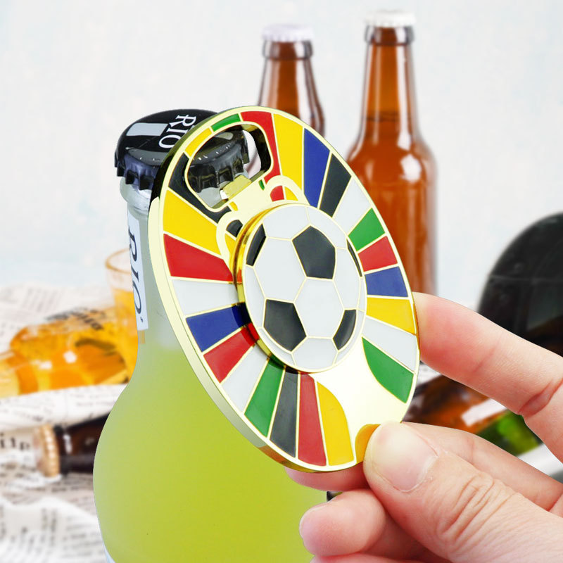 Magnetic Soccer Bottle Opener For Fridge