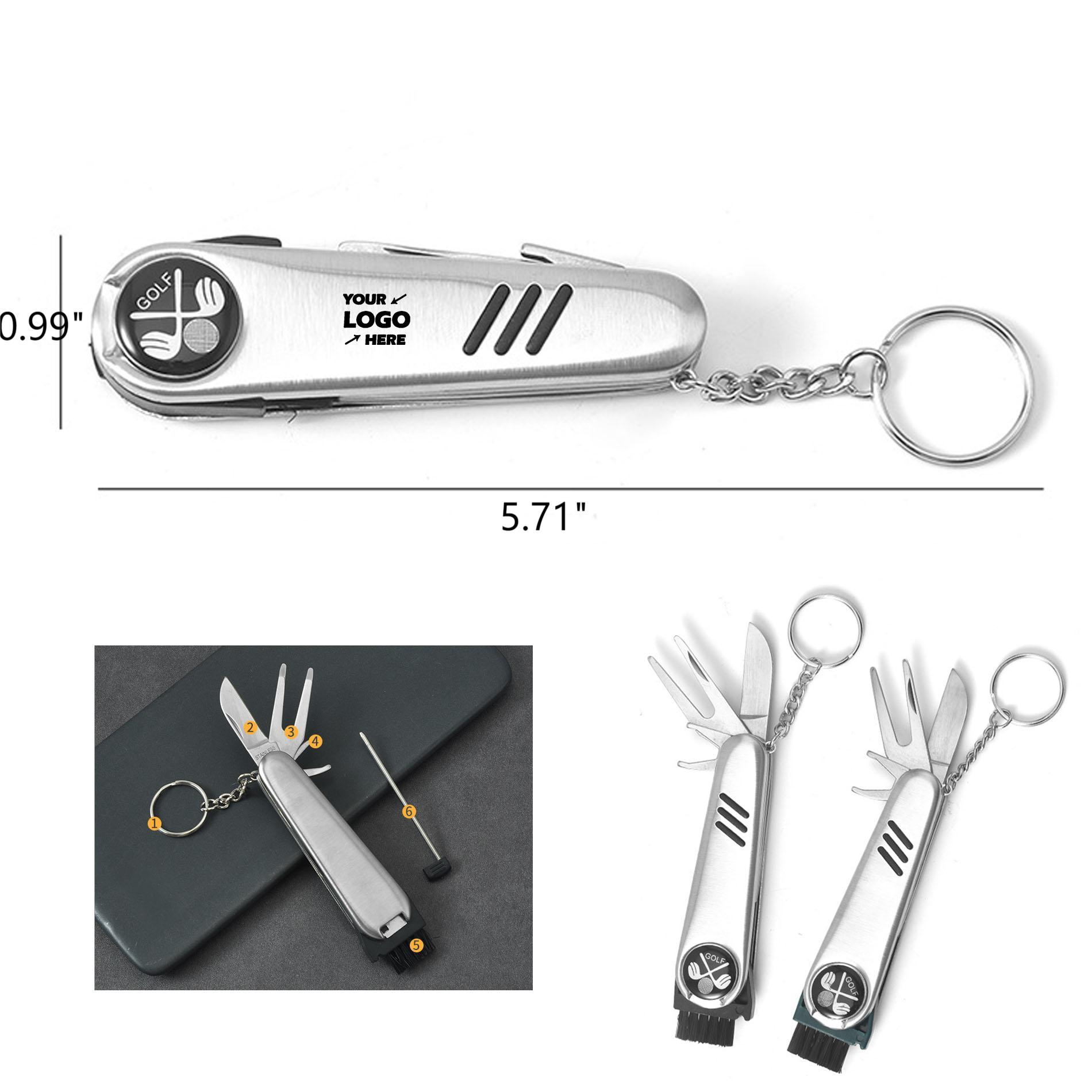 Multi Functional Small Foldable Knife Golf  Tool