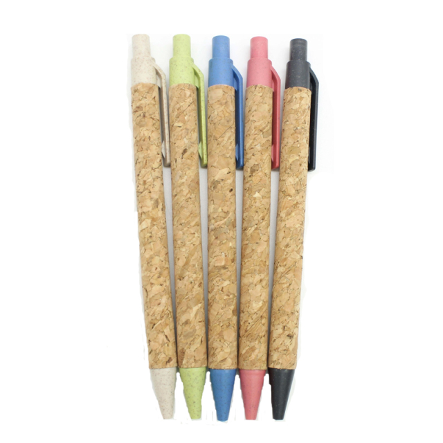 Recycled Wheat Straw Retractable Ballpoint Pens