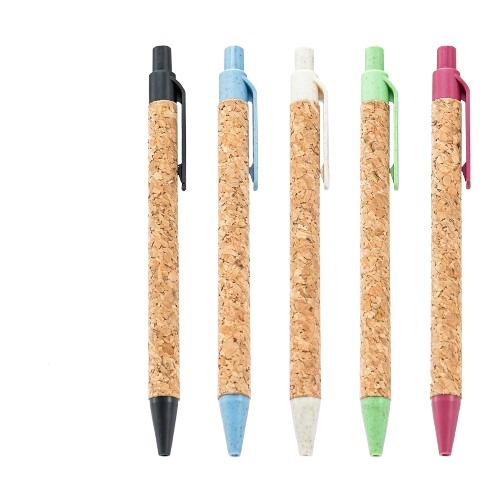 Recycled Wheat Straw Retractable Ballpoint Pens