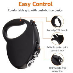 Retractable Dog Leash with Nylon Ribbon