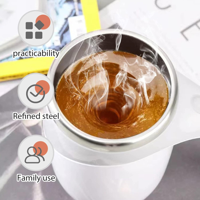 Self Stirring Stainless Steel Coffee Mug