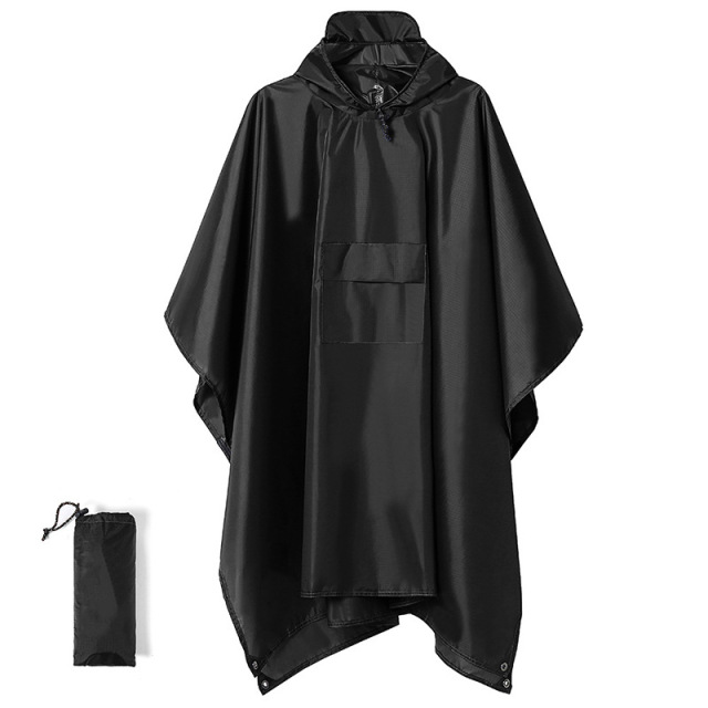 3-in-1 Outdoor Hooded Rain Poncho