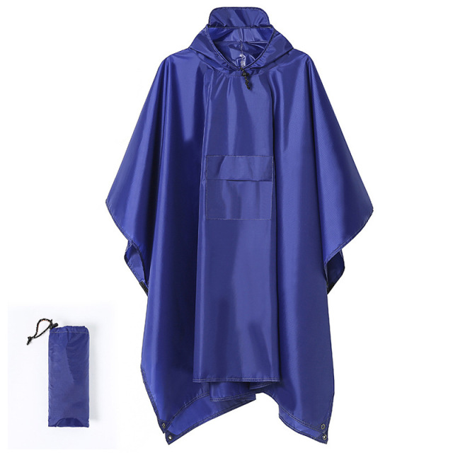3-in-1 Outdoor Hooded Rain Poncho