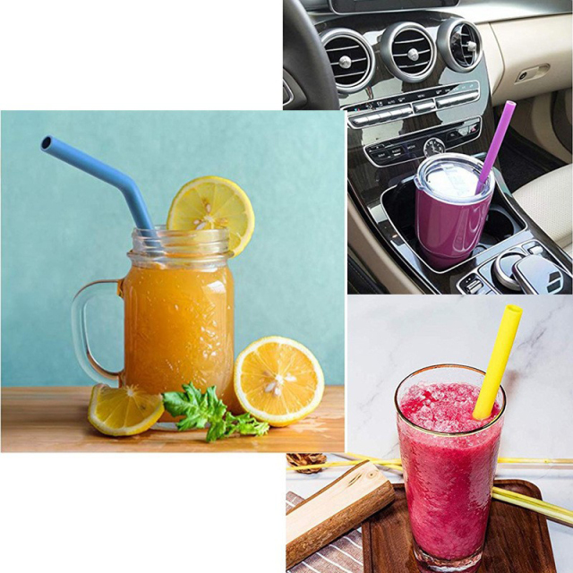 Foldable Silicone Straw Set