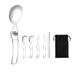 Outdoor Folding Tableware Camping Hiking Utensils