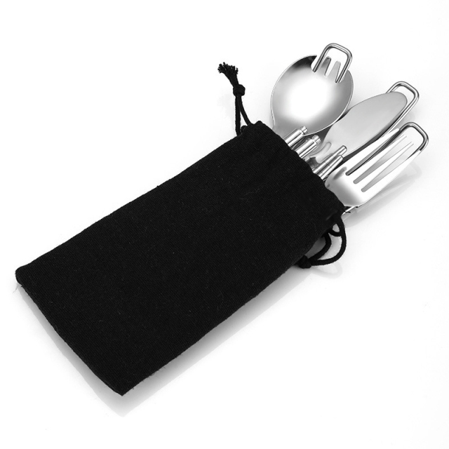 Outdoor Folding Tableware Camping Hiking Utensils