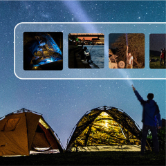 Portable USB Rechargeable Outdoor Flashlight