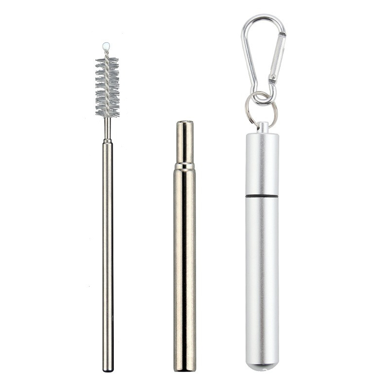 Stainless Steel Drinking Travel Telescopic Straw
