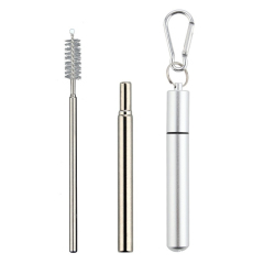 Stainless Steel Drinking Travel Telescopic Straw