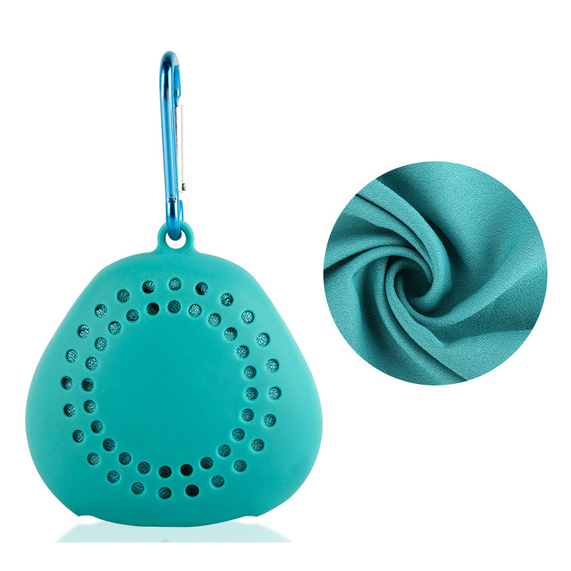 Travel Quick Drying Towel with Silicone Box