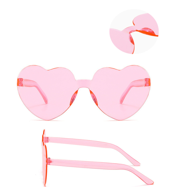 Unisex Heart Sunglasses