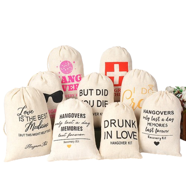 Bachelorette hangover kit bags