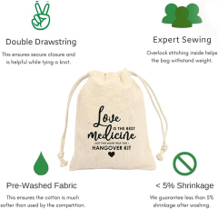 Bachelorette hangover kit bags