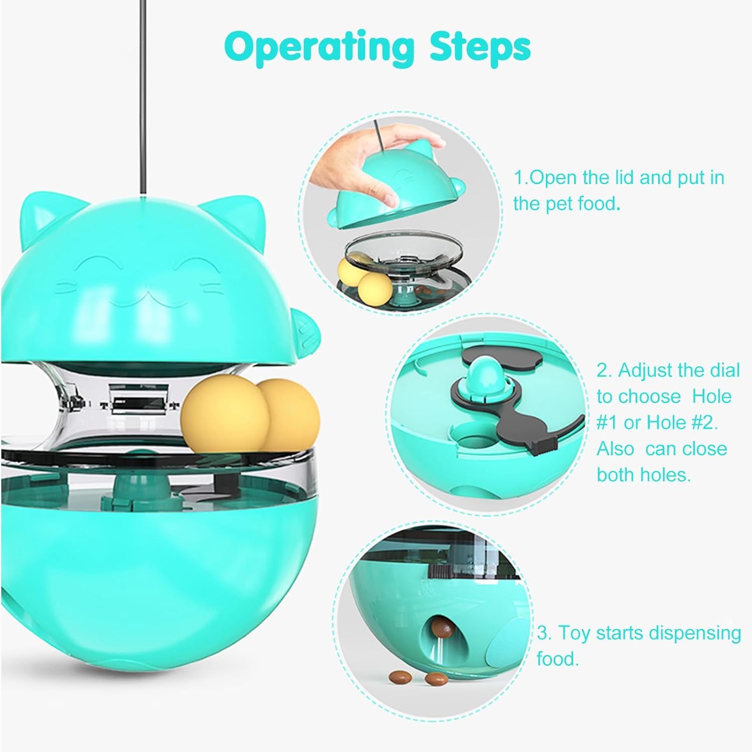Cat Food Dispenser Treat Toys