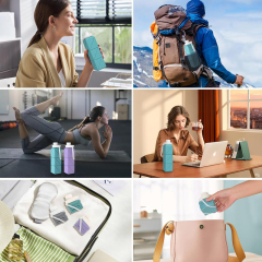 Collapsible Water Bottles Leakproof Lid