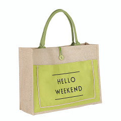Cotton Pocket Jute Tote Bags