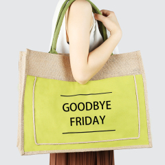 Cotton Pocket Jute Tote Bags