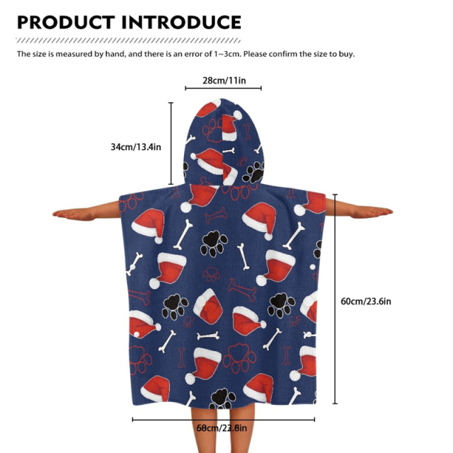 Kids Hooded Bath Beach Towel