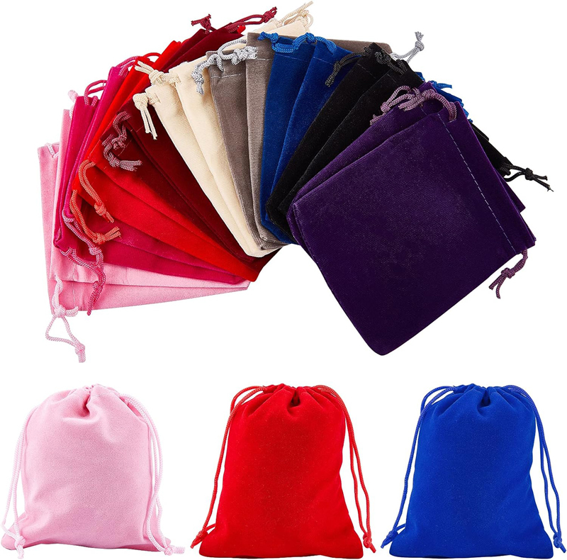 Mini Velvet Drawstring Bags