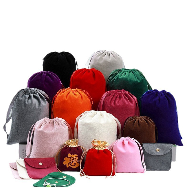 Mini Velvet Drawstring Bags