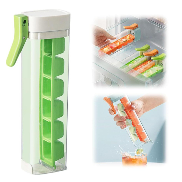 One Handed Pressing Ice Molds