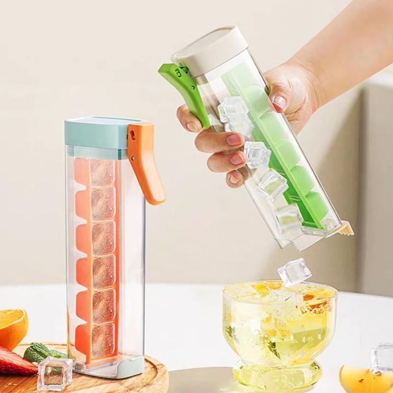 One Handed Pressing Ice Molds