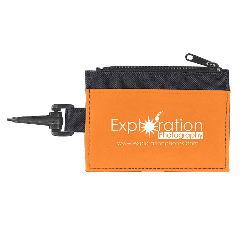 Polyester Coin Purse with Keychain