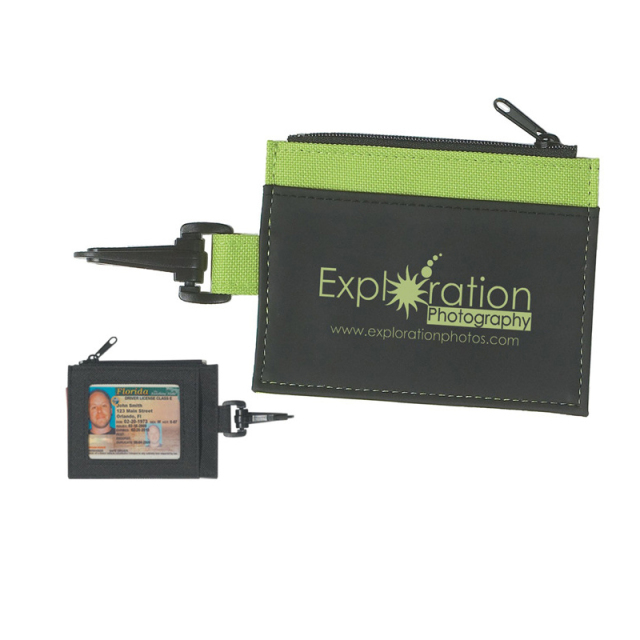 Polyester Coin Purse with Keychain