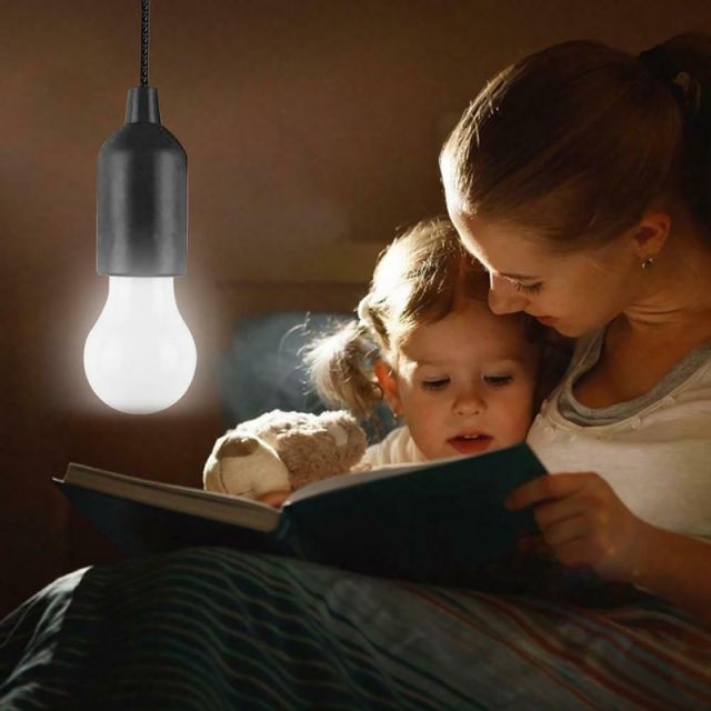 Portable Camping LED Pull Cord Light Bulb