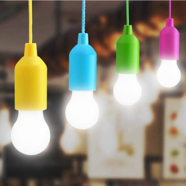 Portable Camping LED Pull Cord Light Bulb