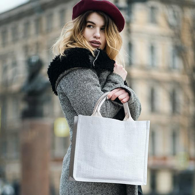 Reusable Jute Tote Bag