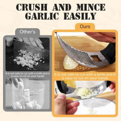 Rocking Stainless Steel Garlic Press