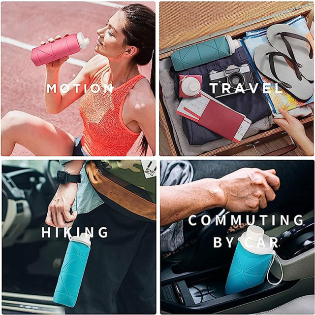 Silicone Foldable Water Bottles