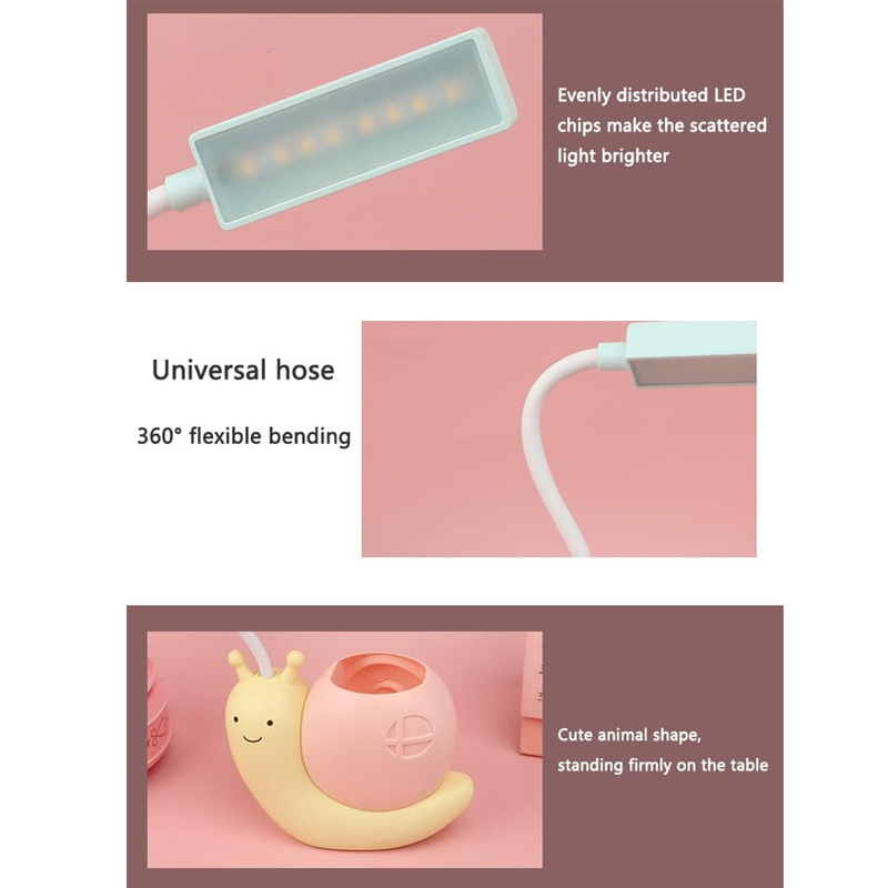 Snail Snail Shape USB Reading Desk Lamp