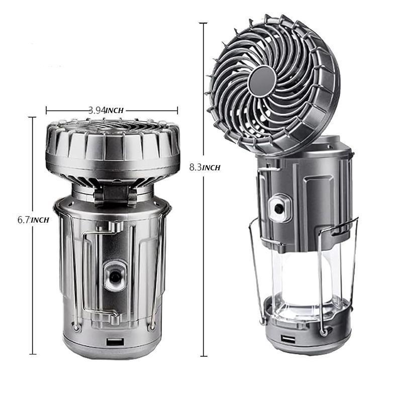 Solar Camping Lantern with Fan